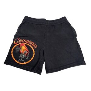 Chinatown Market Skelly World Tour Black Sweatshorts Mens size Large